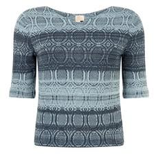 Denîmes Gradient Graphic Jacquard Cotton Jumper - Dark With Light Blue via STUDIO MYR