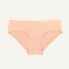 Organic Cotton Mid-Rise Hipster in Peach via Subset