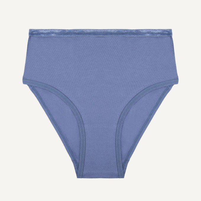 Organic Cotton High-Rise Brief in Gale from Subset