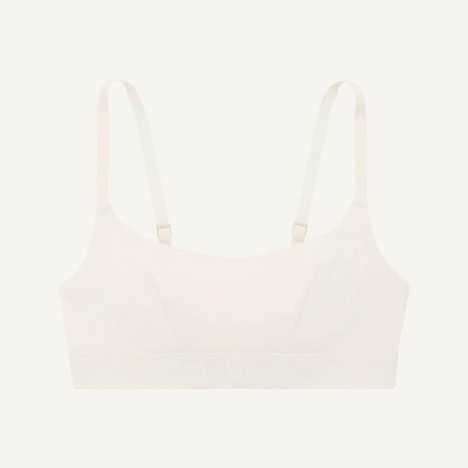 Organic Cotton Tank Bralette in Cloud Nine from Subset