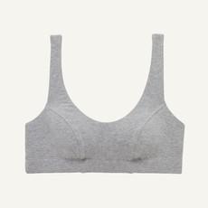 Organic Cotton Scoop Bralette in Lunar via Subset