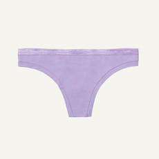 Organic Cotton Low-Rise Thong in Petal via Subset