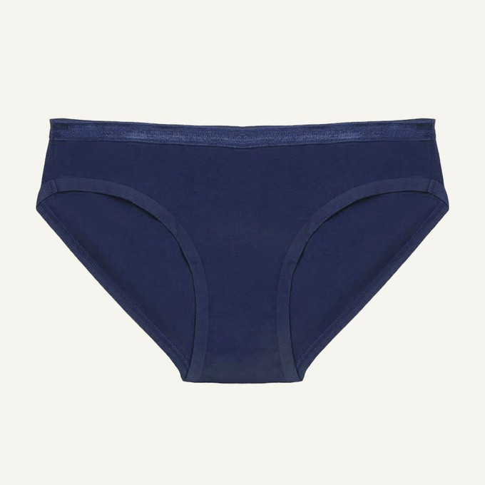 Organic Cotton Low-Rise Brief in Marine from Subset