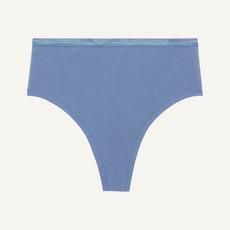 SALE High-Rise Thong in Mist via Subset