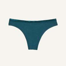 Organic Cotton Low-Rise Thong in Meridian via Subset