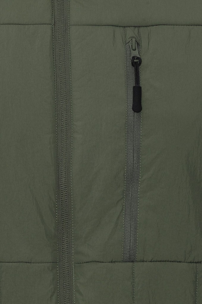 Fils Padded Jacket GeoMap Lark Green from Superstainable