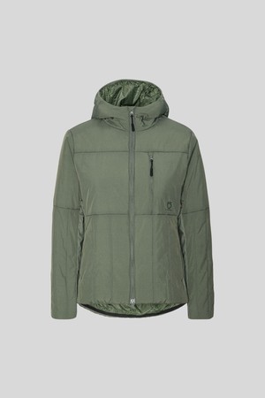 Fils Padded Jacket GeoMap Lark Green from Superstainable