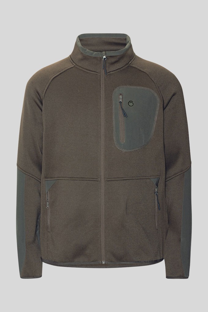 Tjele Zip Sweat Lark Green from Superstainable