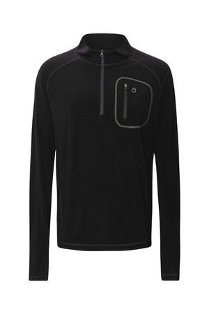 Superino Alling Half Zip Black from Superstainable