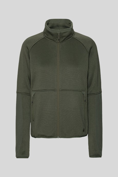 Almind Zip Sweat Lark Green from Superstainable