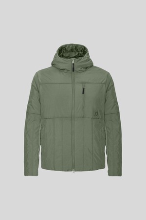 Lund Padded Jacket GeoMap Lark Green from Superstainable