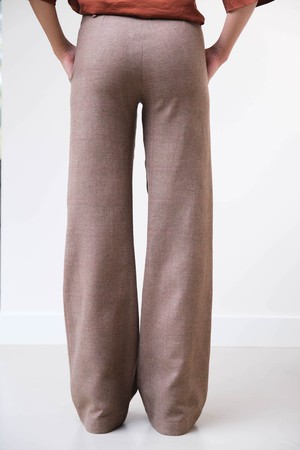 Wende Broek | Wol Taupe from Sûr Atelier