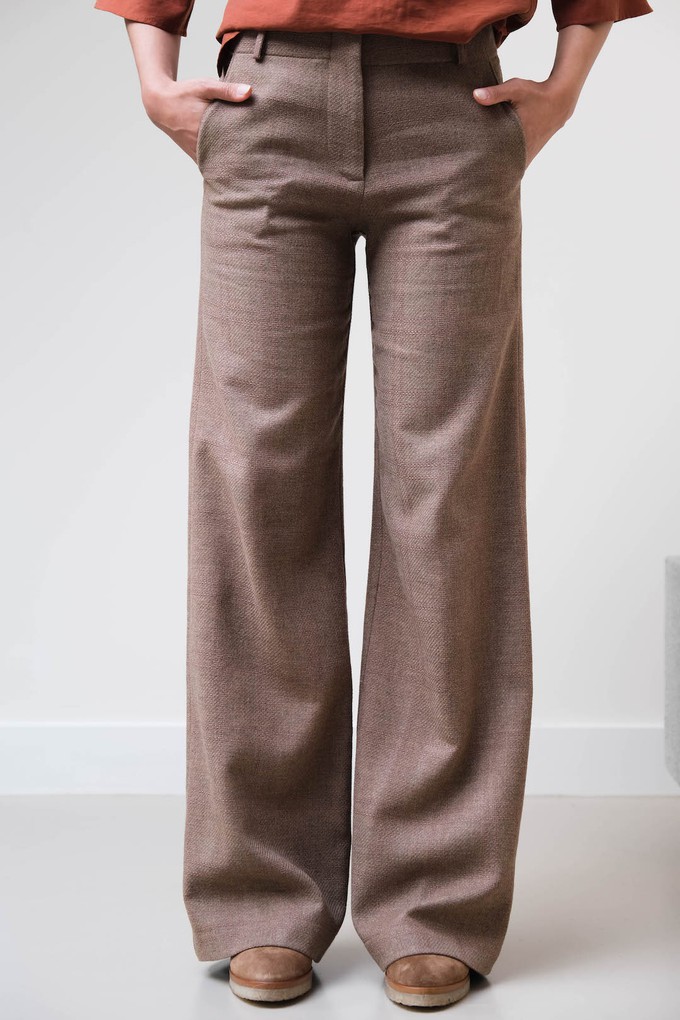 Wende Broek | Wol Taupe from Sûr Atelier