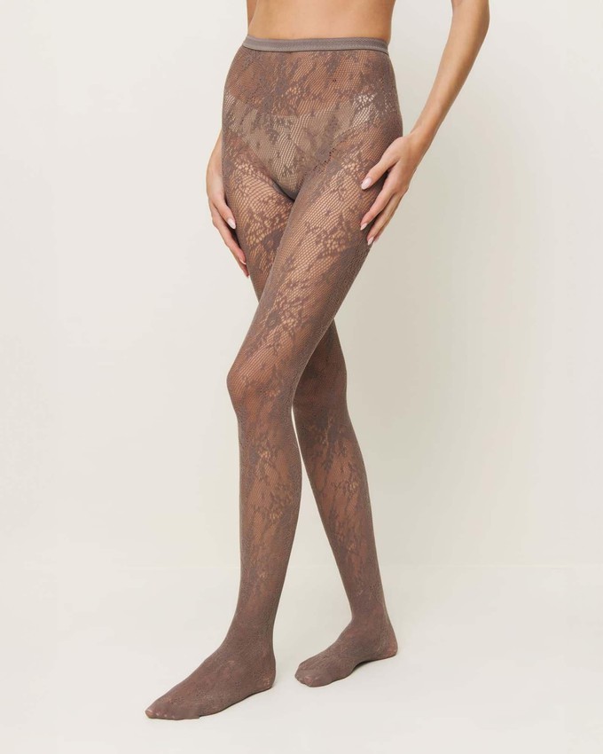 Rosa Lace Tights from Swedish Stockings