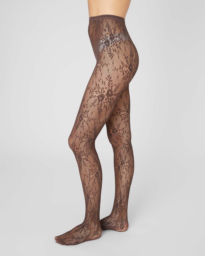 Rosa Lace Tights from Swedish Stockings