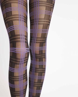 Rodebjer Callie Check Tights from Swedish Stockings