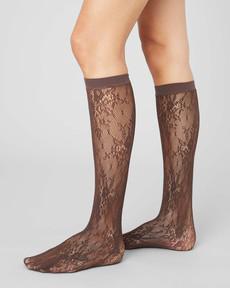 Rosa Lace Knee-Highs via Swedish Stockings