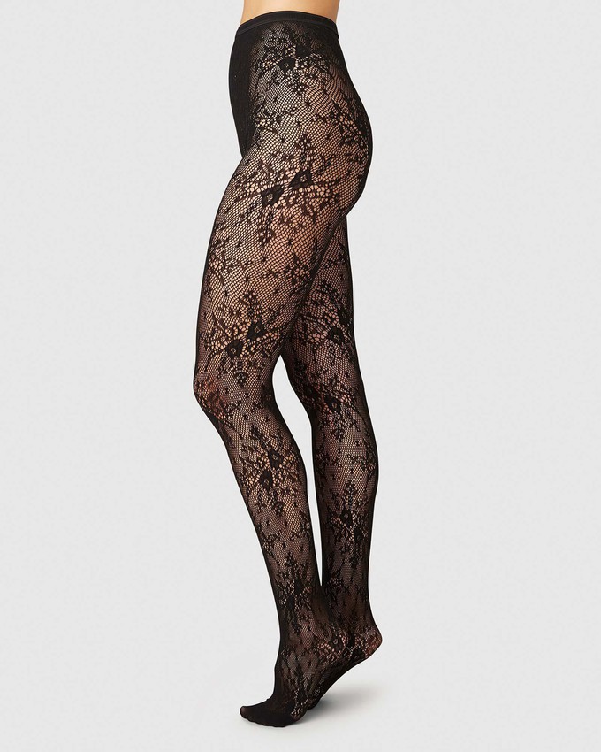 Rosa Lace Tights from Swedish Stockings