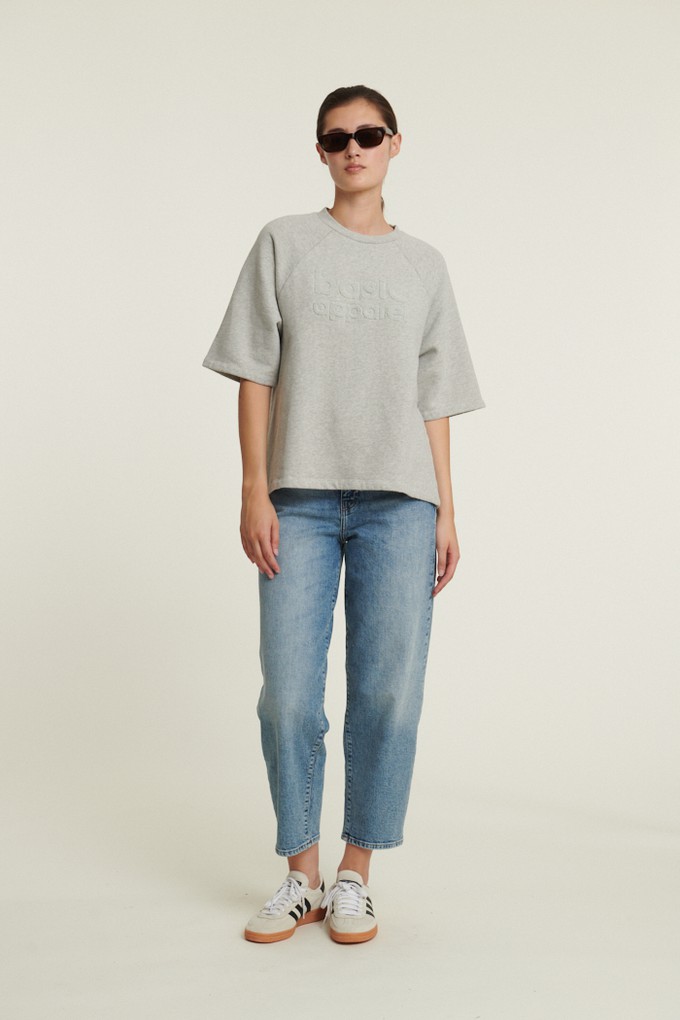 Sweater Adele Tee Grey Melange from The Blind Spot