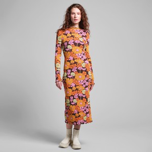 Jurk Rib Dress Lofta Flower Power Multi Color from The Blind Spot