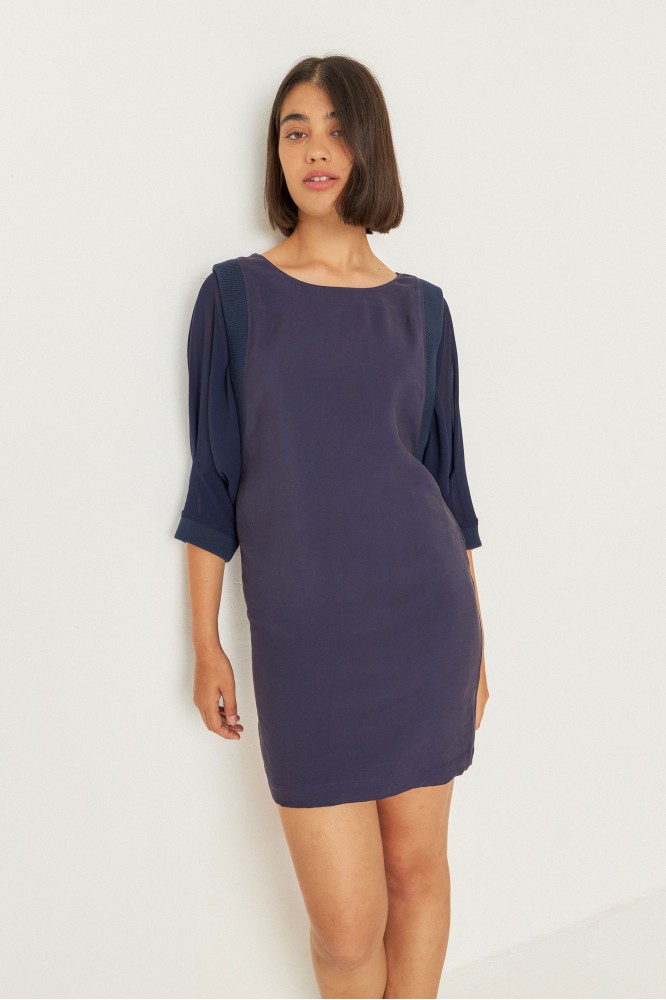 Jurk Adaie Navy Violet from The Blind Spot