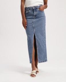 Kuyichi | Coda Denim Skirt via The Blind Spot