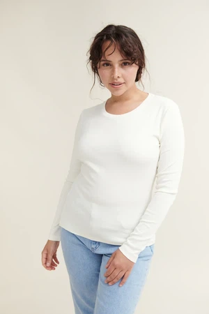 Top Ludmilla LS Tee Whisper White from The Blind Spot