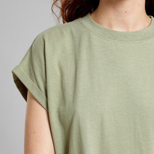 T-shirt Dress Eksta Hemp Tea Green from The Blind Spot