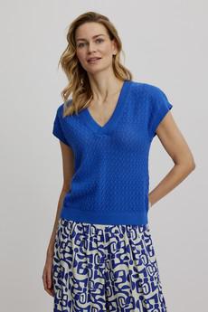 Knitted Shirt Dazzling Blue via The Blind Spot