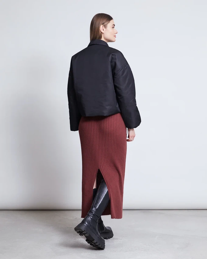 Midi Rok Ebba Intense Rust from The Blind Spot