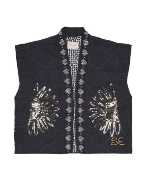 Sissel Edelbo Vest Calista Asphalt from The Blind Spot