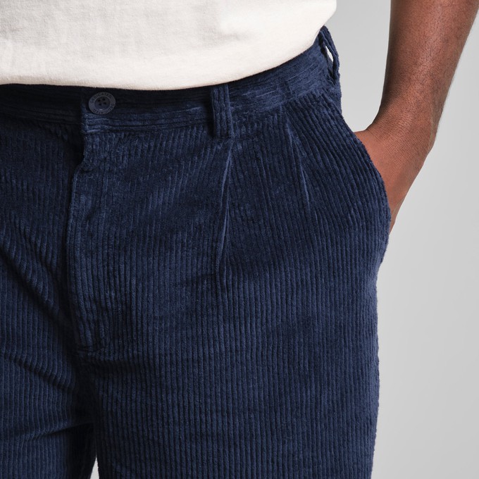 Broek Vallen Corduroy Navy from The Blind Spot