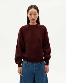 Thinking Mu Sweater Carmen Wine via The Blind Spot