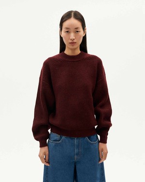 Thinking Mu Sweater Carmen Wine from The Blind Spot