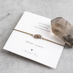 Edelsteen Kaart Smokey Quartz Armband from The Blind Spot