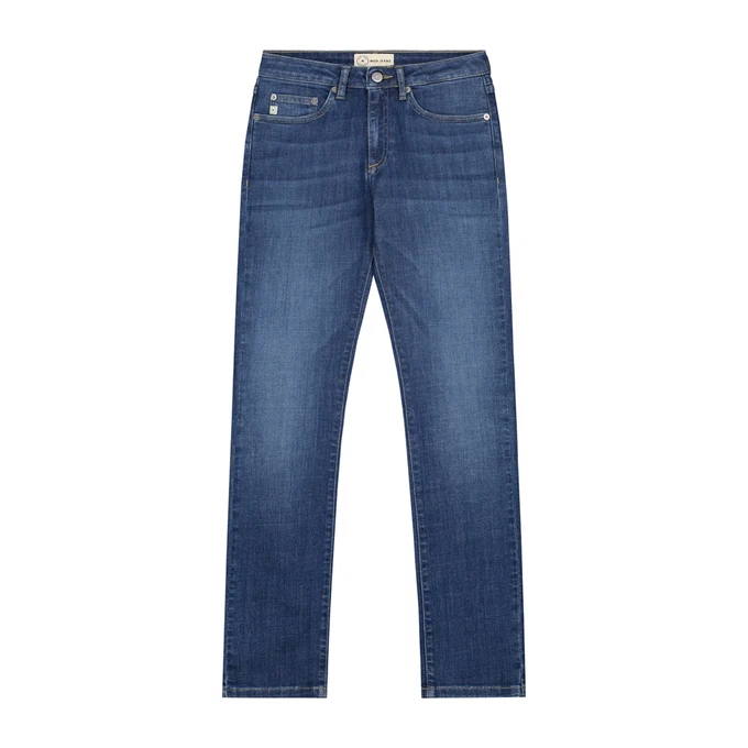 MUD Jeans | Faye Straight | Stone Indigo from The Blind Spot