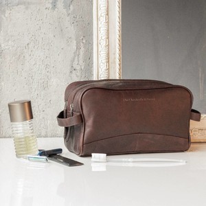 Leather Toiletry Bag Brown Stacey - The Chesterfield Brand from The Chesterfield Brand