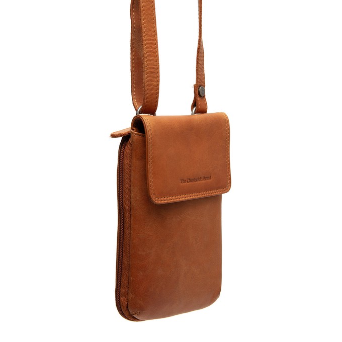 Leather Phone Pouch Cognac Langley - The Chesterfield Brand from The Chesterfield Brand