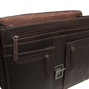 Leather Briefcase Brown Stuttgart - The Chesterfield Brand from The Chesterfield Brand