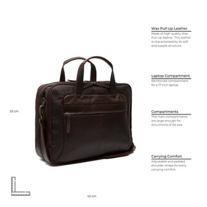 Leather Laptop Bag Brown Ryan - The Chesterfield Brand from The Chesterfield Brand