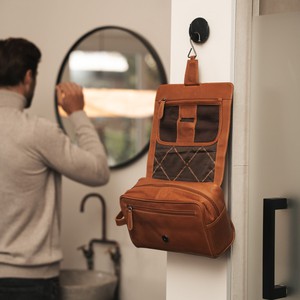 Leather Toiletry Bag Cognac Rosario - The Chesterfield Brand from The Chesterfield Brand