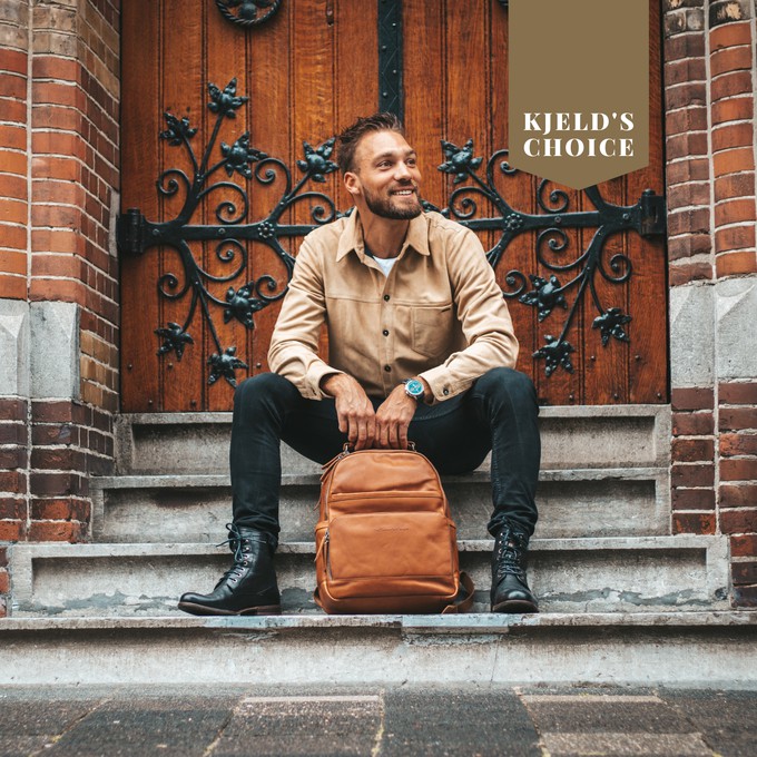 Leather Backpack Cognac Austin - The Chesterfield Brand from The Chesterfield Brand