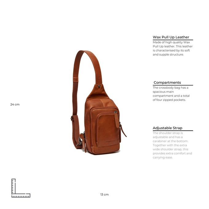 Leather Crossbody Bag Cognac Riga - The Chesterfield Brand from The Chesterfield Brand