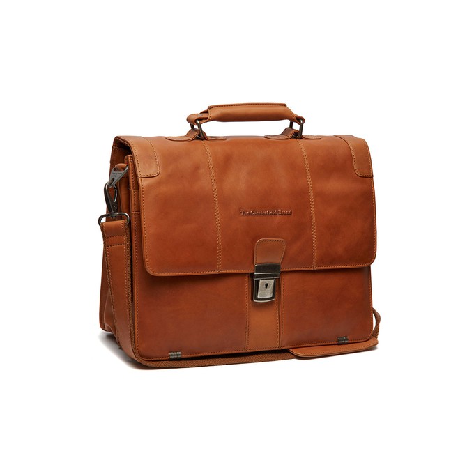 Leather Briefcase Cognac Stuttgart - The Chesterfield Brand from The Chesterfield Brand