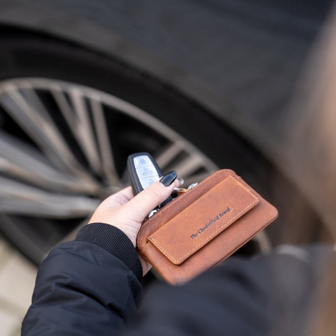 Leather Key Pouch Cognac Oliver - The Chesterfield Brand from The Chesterfield Brand