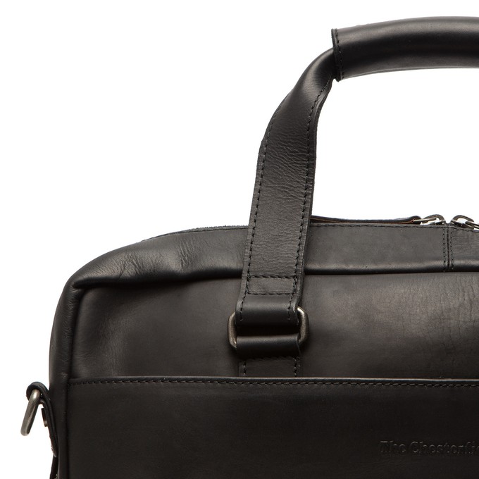 Leather Laptop Bag Black Manhattan - The Chesterfield Brand from The Chesterfield Brand