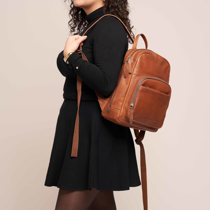 Leather Backpack Cognac Santana - The Chesterfield Brand from The Chesterfield Brand