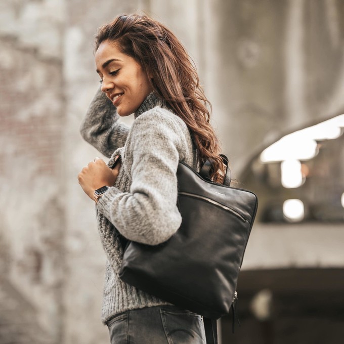 Leather Backpack Black Cuvo - The Chesterfield Brand from The Chesterfield Brand