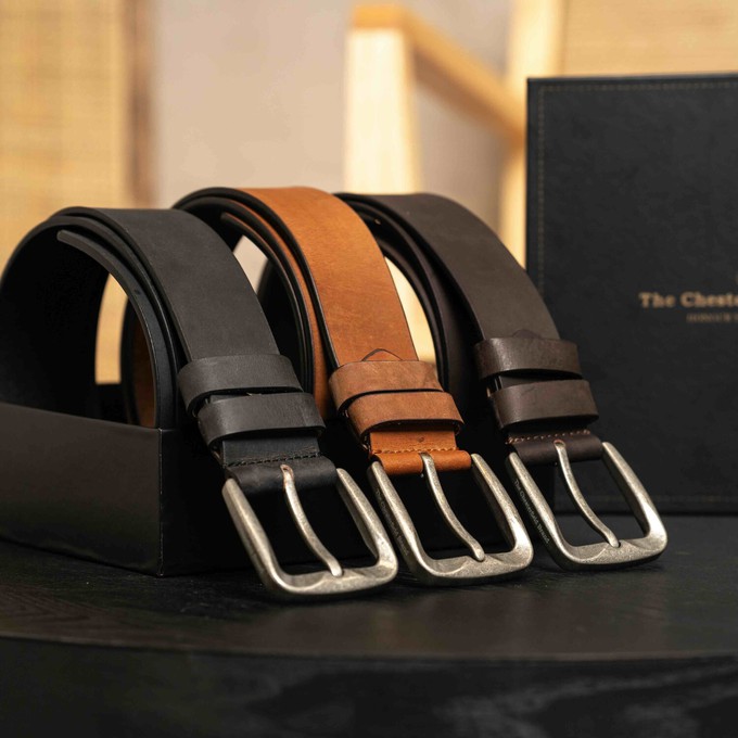 3-pack Leather Belt Fuji - The Chesterfield Brand from The Chesterfield Brand