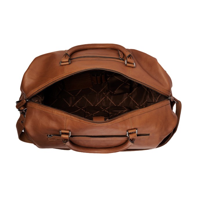 Leather Weekend Bag Cognac Caleb - The Chesterfield Brand from The Chesterfield Brand